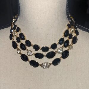 Dana Buchman Elegant Black and Gold Necklace. New with tags
